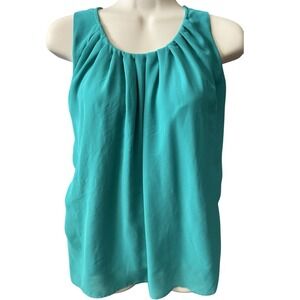 Pre Kenneth Cole Reactions Womens Shirt Sizesmall Sleeveless Scoop Neck, Pleated